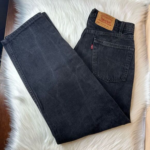 Levi’s Vintage 90’s 550 Relaxed Fit Jeans Made in USA Size 34 - Picture 1 of 9